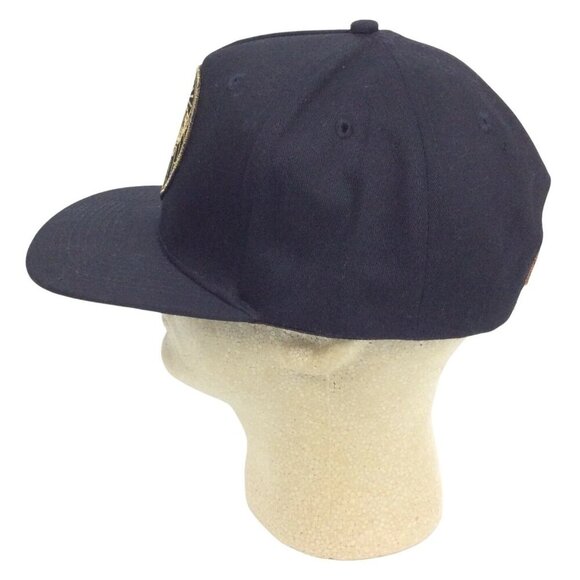 Jagermeister Black Snapback Hat Gold Embroidered Logo Adjustable Advertising Cap - Picture 4 of 7